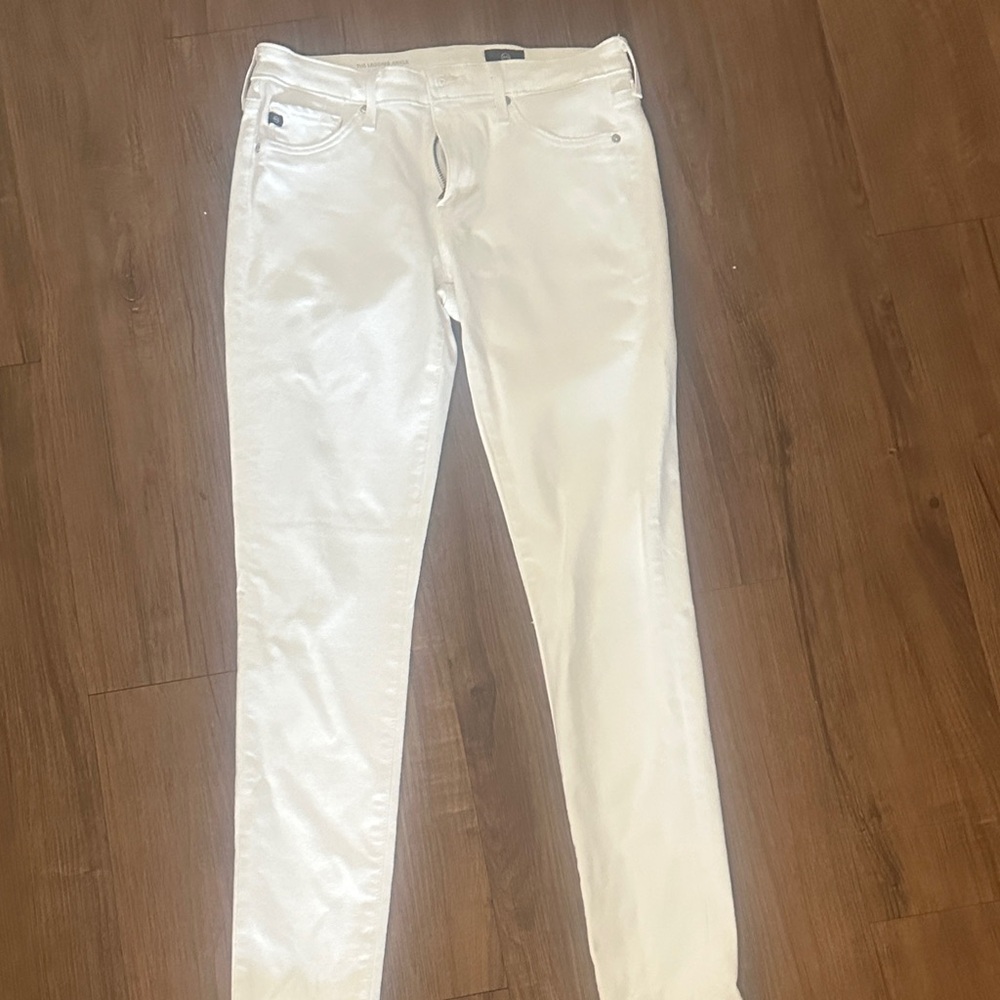 AG Adriano Goldschmied Women's White Skinny Jeans